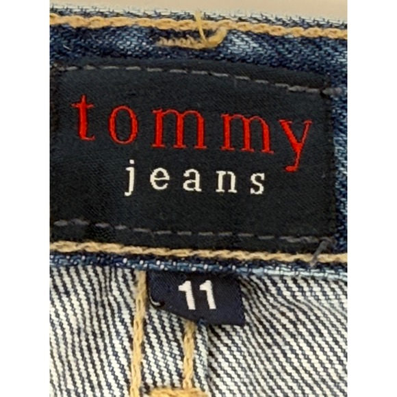 Tommy Hilfiger Vintage Women's Blue Denim Mini Skirt Size 11 Jean‎ Skirt - Picture 7 of 10